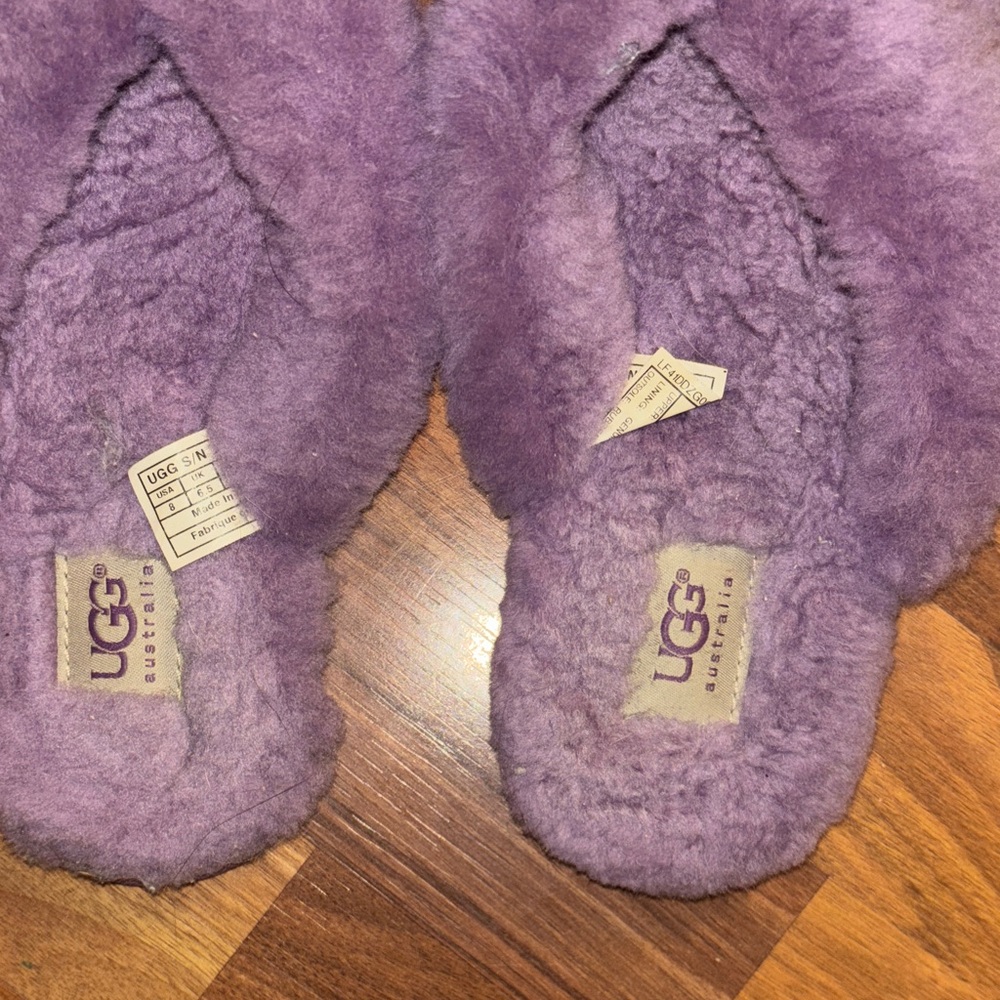 UGG Purple Cozy Slippers - Picture 2 of 4